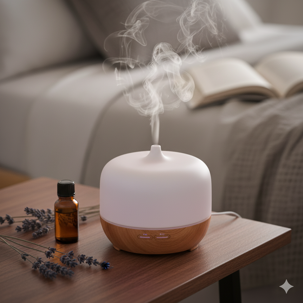 Difusor com oleo de lavanda